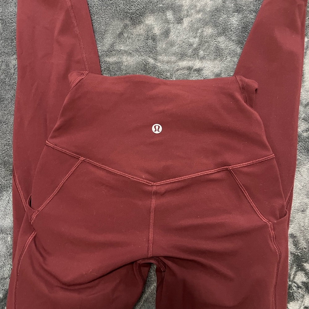 lululemon athletica Red align Leggings